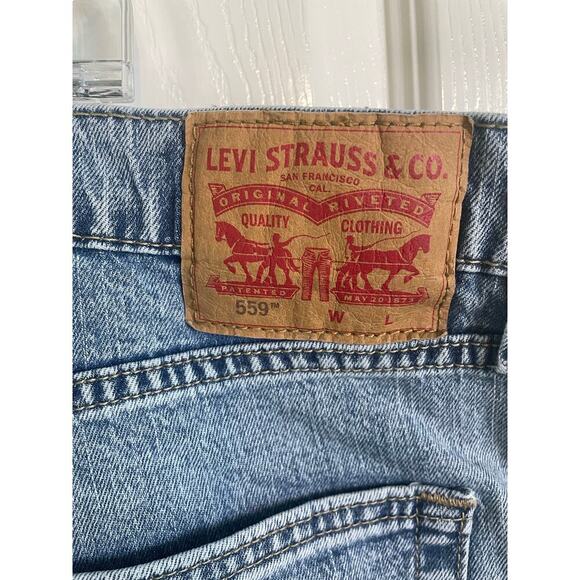 NWT Levi's 559 Relaxed Fit Straight Leg Big & Tall Stretch Jeans Mens Size 46x29 - Picture 5 of 8
